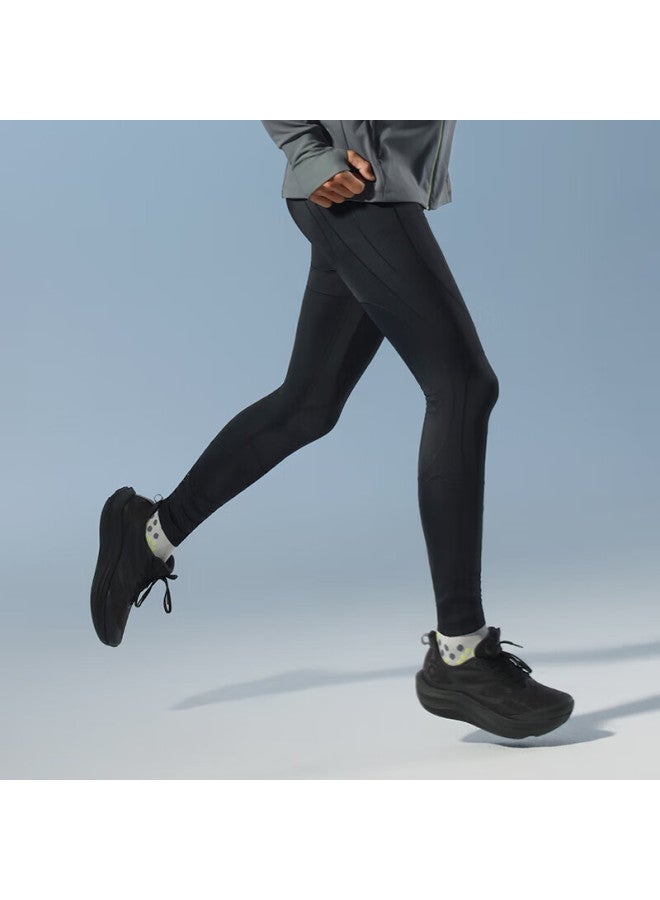 Macondo Original Running Support Zoned Compression Tights With Three Pockets, Sweat-resistant Back Pocket, Night Sea Blue, Women's XL - Image 3