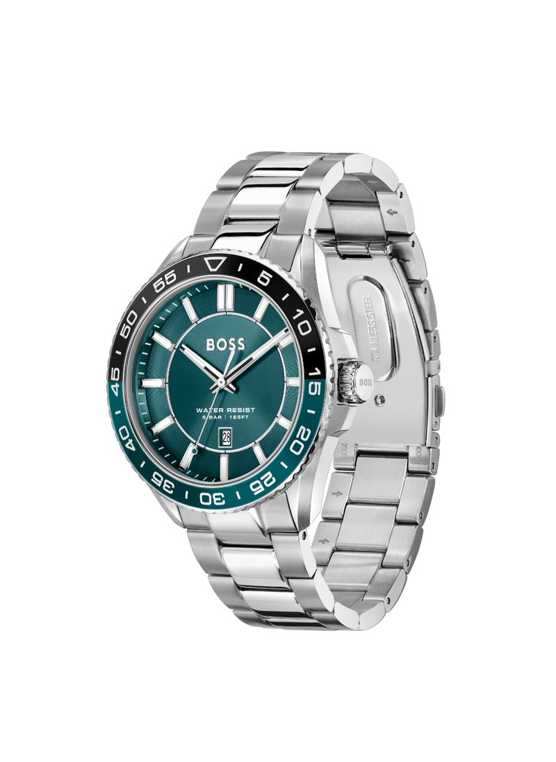 HUGO BOSS HUGO BOSS WATCH ROUND ANALOG MEN'S DARK GREEN CASE WATCH - 1514208  - Image 1