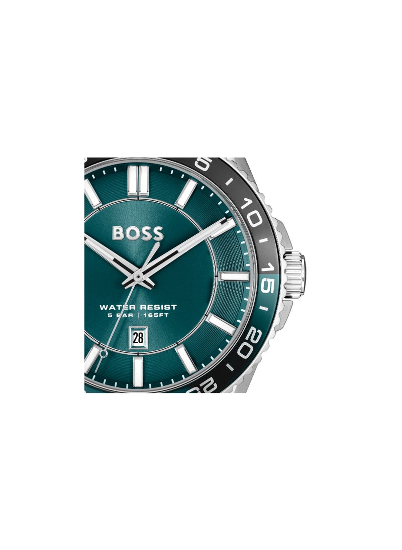 HUGO BOSS HUGO BOSS WATCH ROUND ANALOG MEN'S DARK GREEN CASE WATCH - 1514208  - Image 4