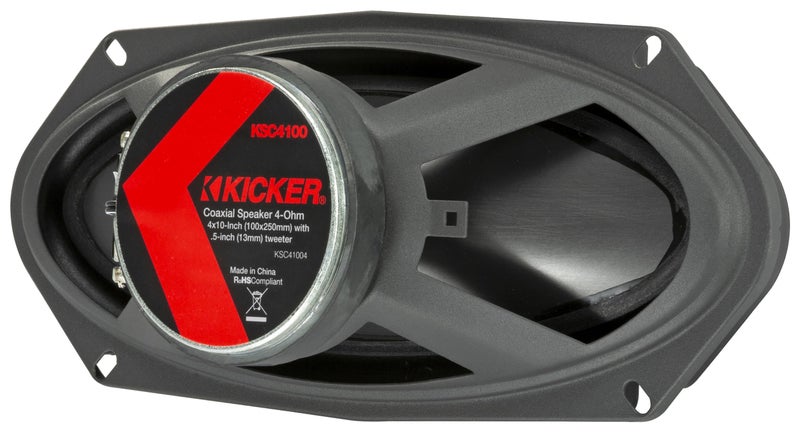 Kicker 51KSC41004 KS-Series 4x10 Coaxial Speakers with .5" tweeters, 4-Ohm, Pair - Image 3