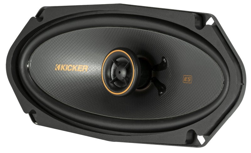 Kicker 51KSC41004 KS-Series 4x10 Coaxial Speakers with .5" tweeters, 4-Ohm, Pair - Image 1