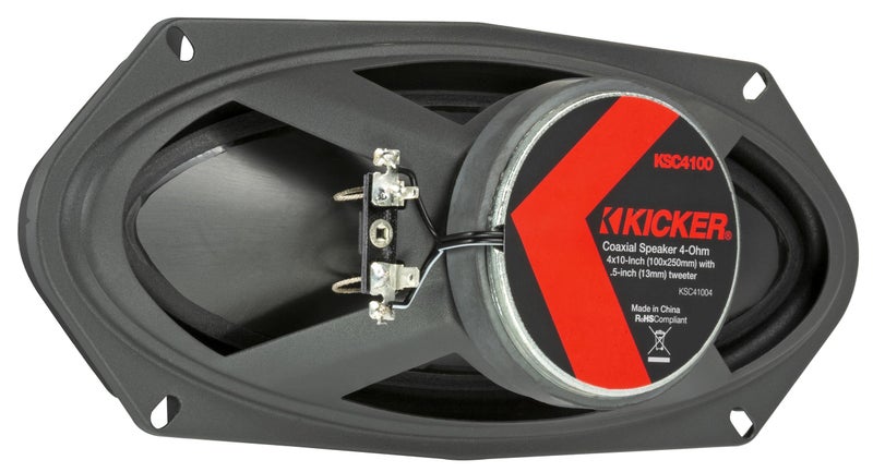 Kicker 51KSC41004 KS-Series 4x10 Coaxial Speakers with .5" tweeters, 4-Ohm, Pair - Image 4
