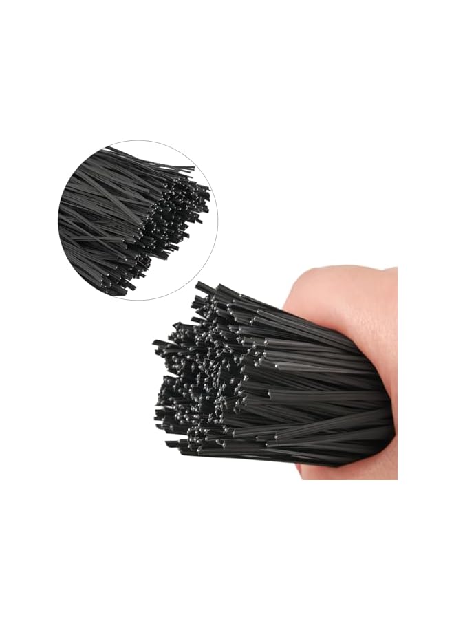 erorex 300 pcs 5 inches Black Plastic Twist Ties, Cable Ties, for Bags, Gardening Tools - Image 3