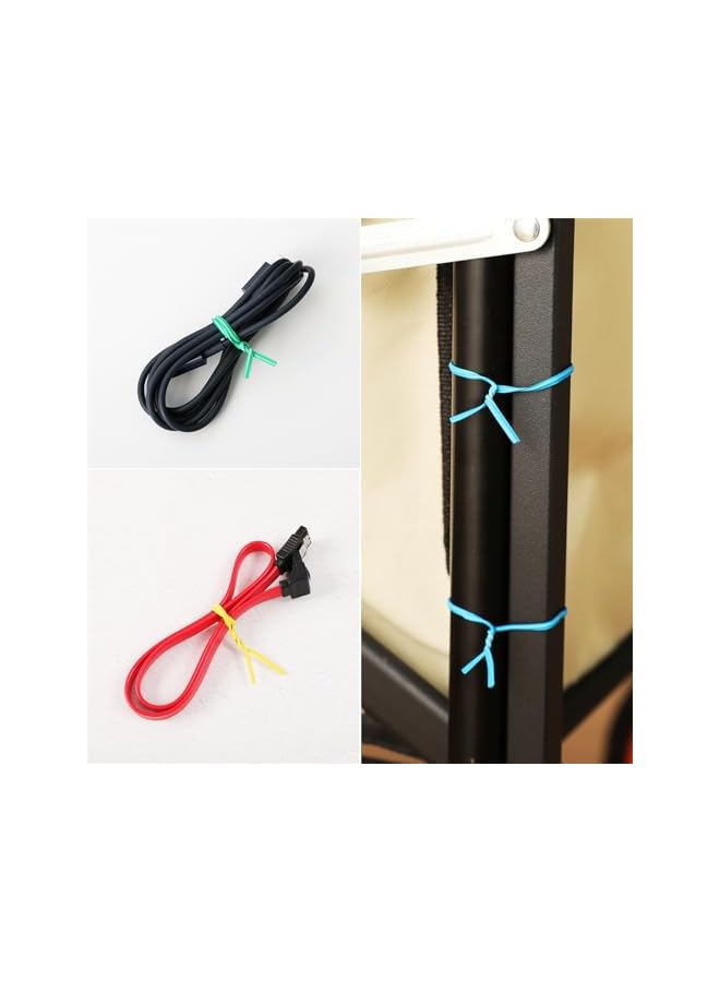 erorex 300 pcs 5 inches Black Plastic Twist Ties, Cable Ties, for Bags, Gardening Tools - Image 5