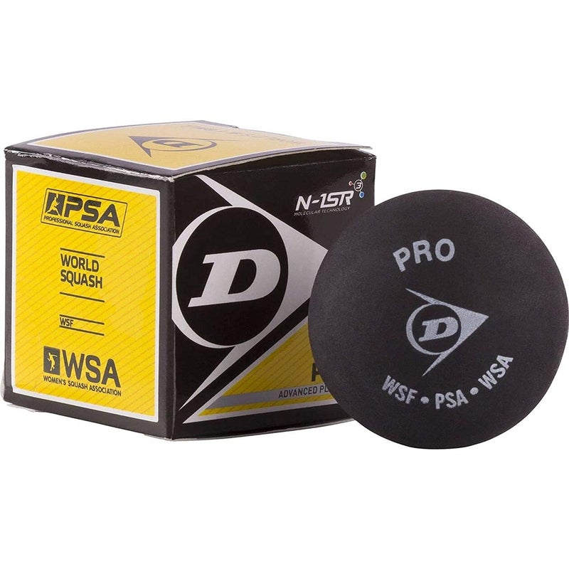 Svaan Dunlop Pro Double Dot Squash Balls, Pack of 4, Standard Size, Black - Image 1