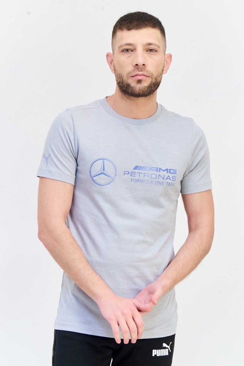 Puma X AMG Men Sportswear Fit Short Sleeve Outdoor T Shirt, Grey - Image 1