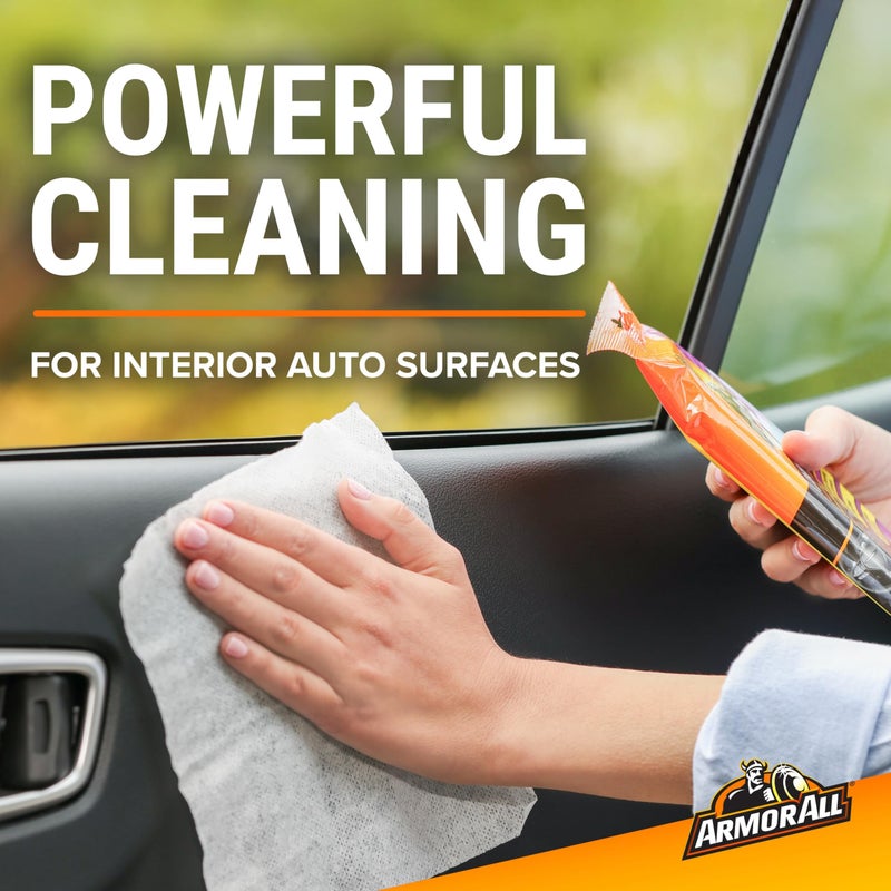 Armor All Car Interior Cleaner Wipes, Interior Cleaning Wipes for Cars, Trucks, Motorcycles, 60 Each - Image 2