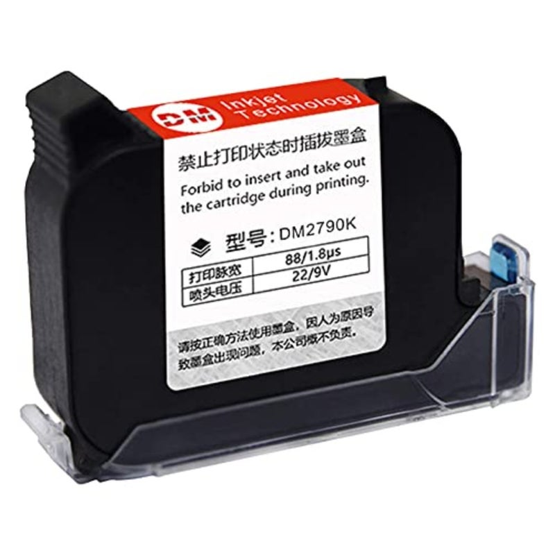 Handheld Inkjet Printer Ink Cartridge Replacement 45ml Quick-Drying Black Ink for Cardboard Plastic Metal Glass 600DPI High-Definition Long-Lasting Printing - Image 1