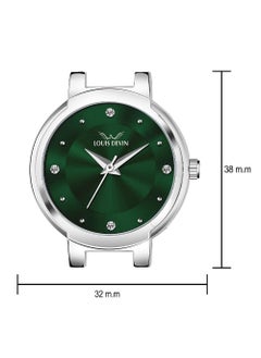 LOUIS DEVIN Stainless Steel Women's Quartz Watch Green  - Image 4