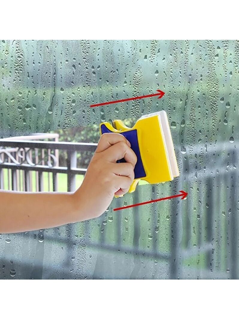 DubaiGallery Magnet Glass Cleaner Double Side Magnetic Window Cleaner Glass Wiper Useful Surface Brush High Efficiency Cleaning Tools - Image 3