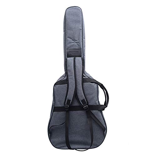 MoonEmbassy 'Jumbo Guitar Gig Bag Thickening and Waterproof 42'' 43'' Acoustic Guitar Bag', Grey, Retro - Image 4