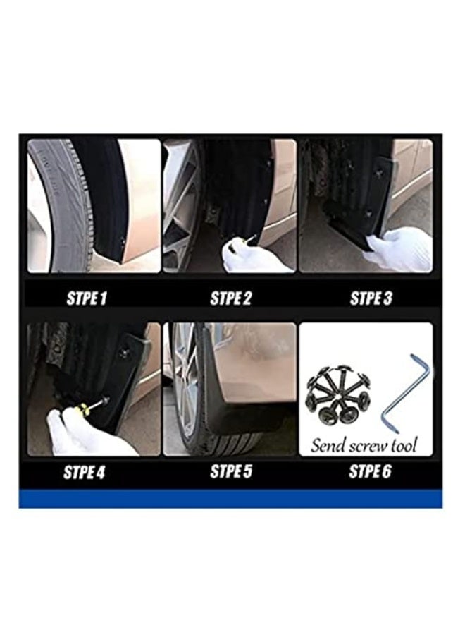 Generic Car Mudguards Mud Flaps Splash Guards Car Accessories for - 5 Series GT F07 2011-2017  - Image 3