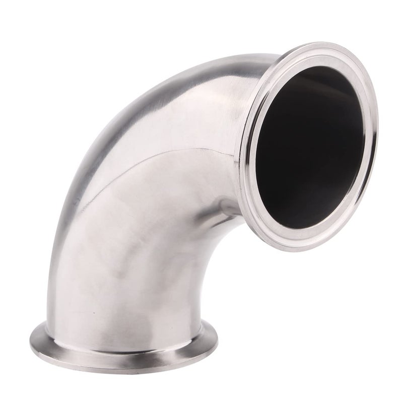 DERNORD 212 Tube OD Elbow 90 Degree Sanitary Pipe Fitting SS304 Tri Clamp 25 Inch - Image 2