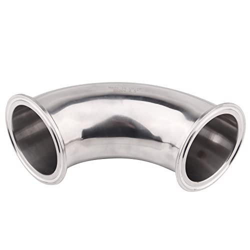 DERNORD 212 Tube OD Elbow 90 Degree Sanitary Pipe Fitting SS304 Tri Clamp 25 Inch - Image 3