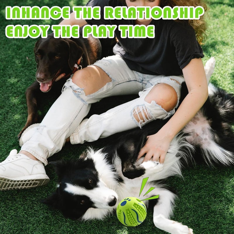 SOLARAE Interactive Dog Toy Ball, Giggle Ball for Dog, 3.94in Pet Chew Toy Ball, Interactive Training Ball for Medium Large Dog, Safe and Non-Toxic PVC Ball - Image 5