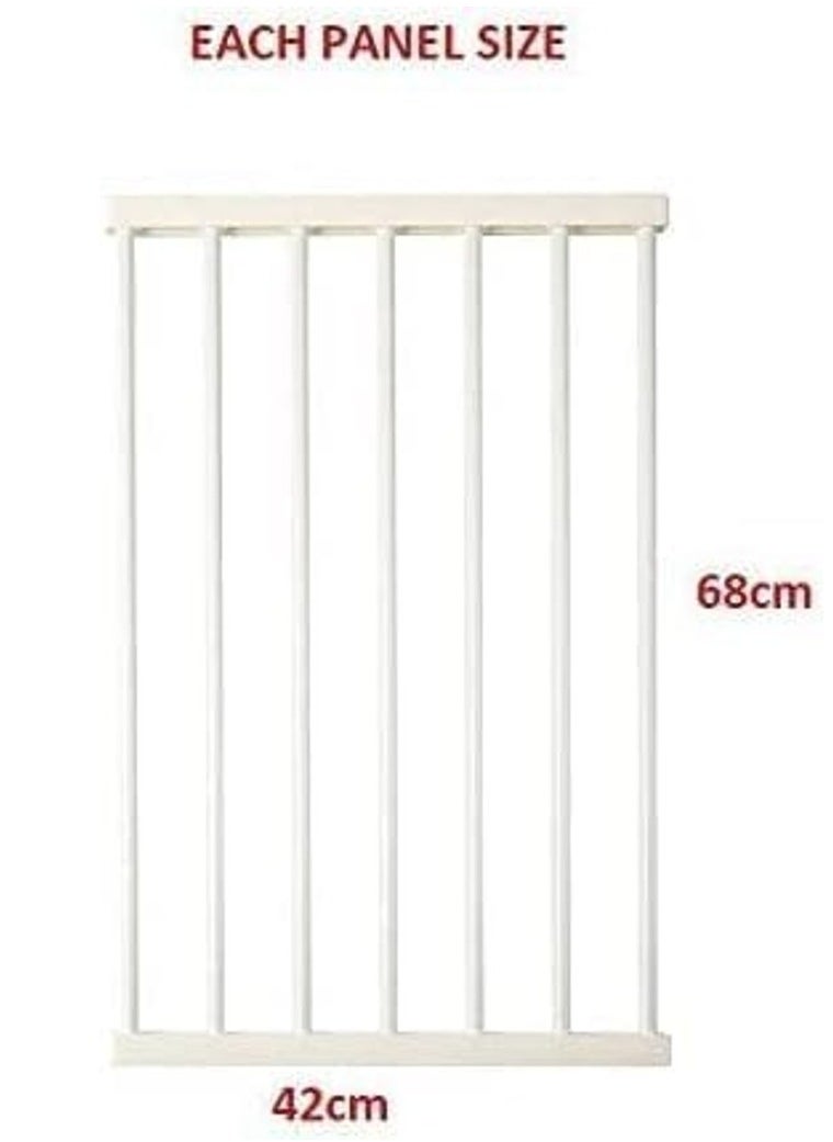 Rubik Dog Fence Indoor Cage for Medium Large Dogs, Portable Yard Fence Playpen Indoor Isolation Barrier (12 Panels, Each Panel Size 42cm x 68cm)  - Image 3