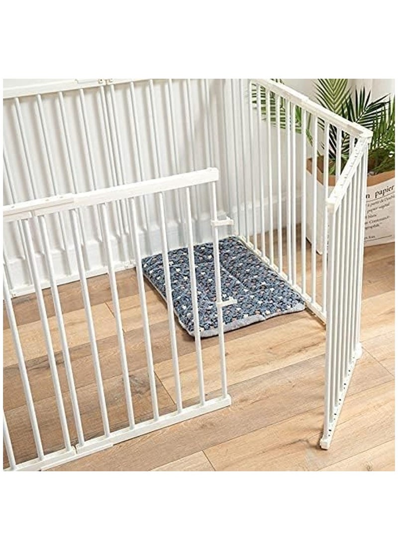 Rubik Dog Fence Indoor Cage for Medium Large Dogs, Portable Yard Fence Playpen Indoor Isolation Barrier (12 Panels, Each Panel Size 42cm x 68cm)  - Image 4