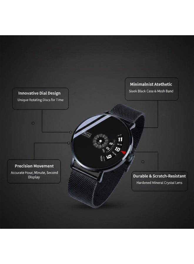 ساعة نسائية تناظرية مقاومة للماء من الفولاذ المقاوم للصدأ، ساعة تناظرية مقاومة للماء من الفولاذ المقاوم للصدأ للجنسين - Image 3