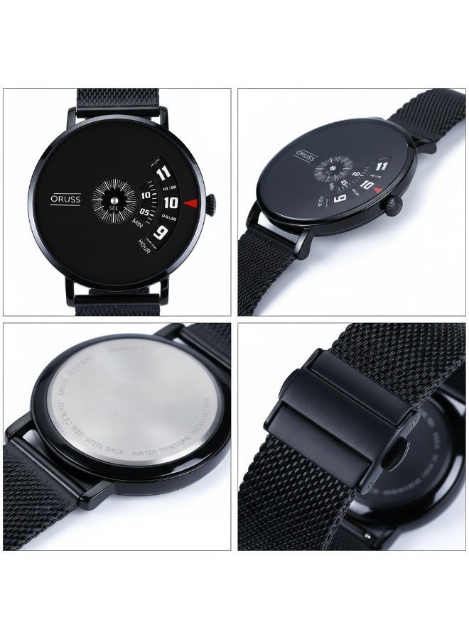 ساعة نسائية تناظرية مقاومة للماء من الفولاذ المقاوم للصدأ، ساعة تناظرية مقاومة للماء من الفولاذ المقاوم للصدأ للجنسين - Image 2