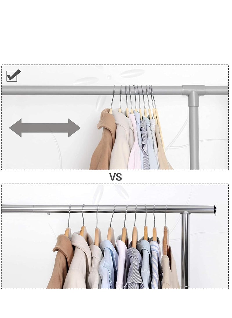 ALMUFARREJ - 100 Pieces Beige Velvet Non-Slip Hangers - Image 1