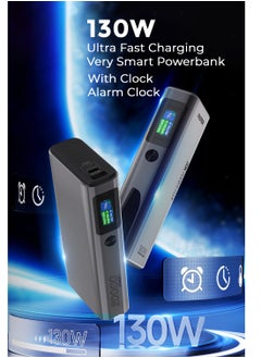 Faster 20000 mAh Power Bank - 130W PD Fast Charging Portable Charger - Laptop Mobile Charger Portable with 2 USB C Ports & 1 USB A Port - Battery Pack For Laptop MacBook Dell iPhone Samsung - Compact Powerbank with Digital Display  - Image 4