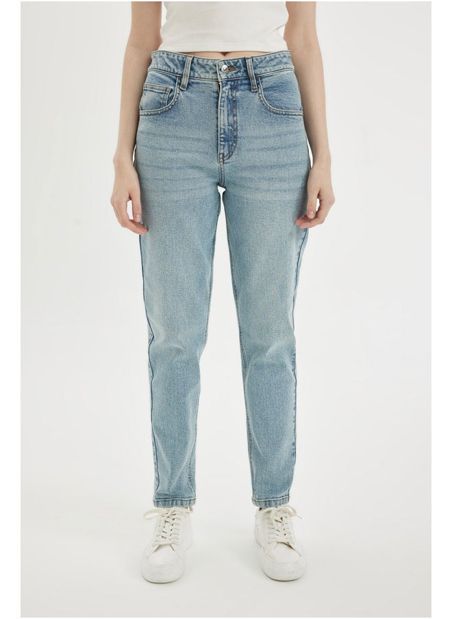 DeFacto Woman Denim Comfort Mom Trousers  - Image 2