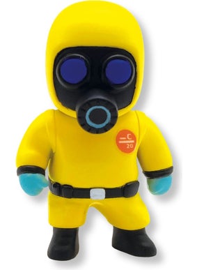 Toyfest Stumble Guys Series 1 - 3D Mini 3 Figure Set - 3 Pieces Megalodon Hazmat Nbc Glowman - 5 cm  - Image 3