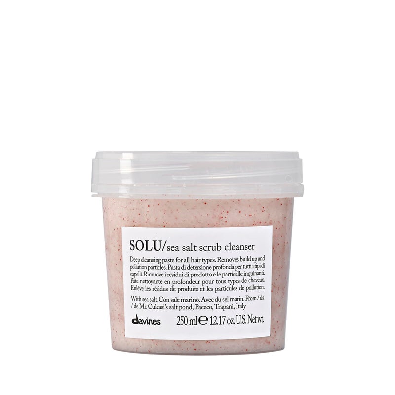 Davines Solu Sea Salt Scrub Cleanser, 8.45 Fl Oz - Image 1