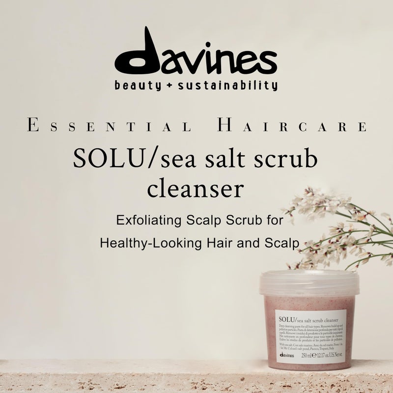 Davines Solu Sea Salt Scrub Cleanser, 8.45 Fl Oz - Image 2