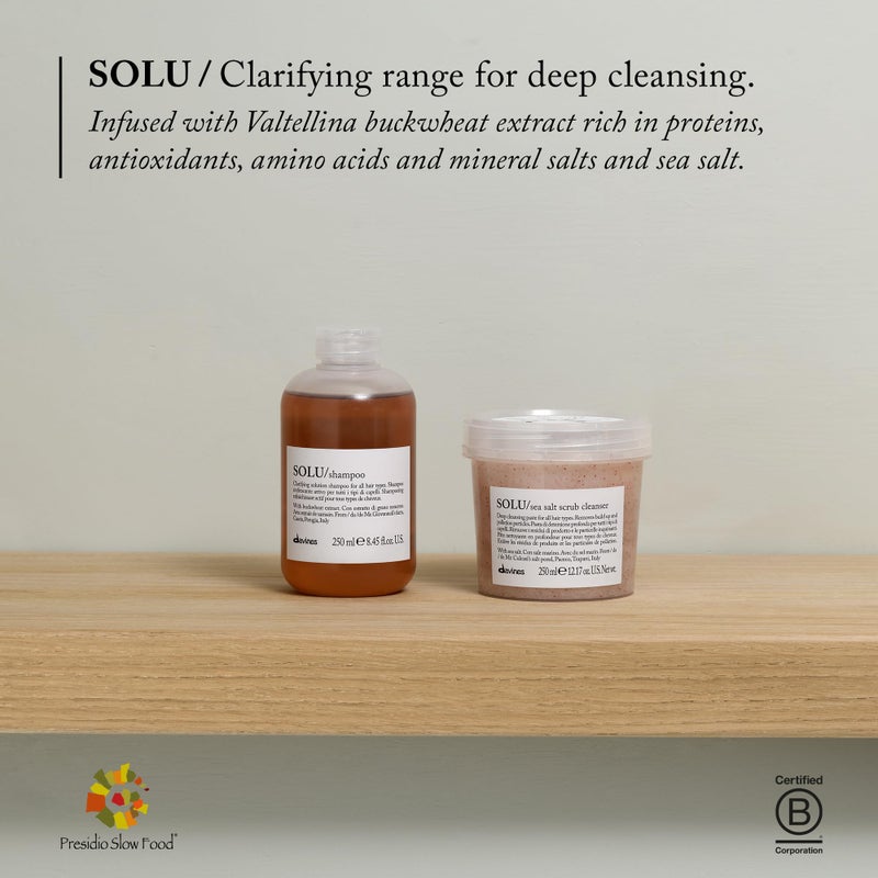 Davines Solu Sea Salt Scrub Cleanser, 8.45 Fl Oz - Image 5