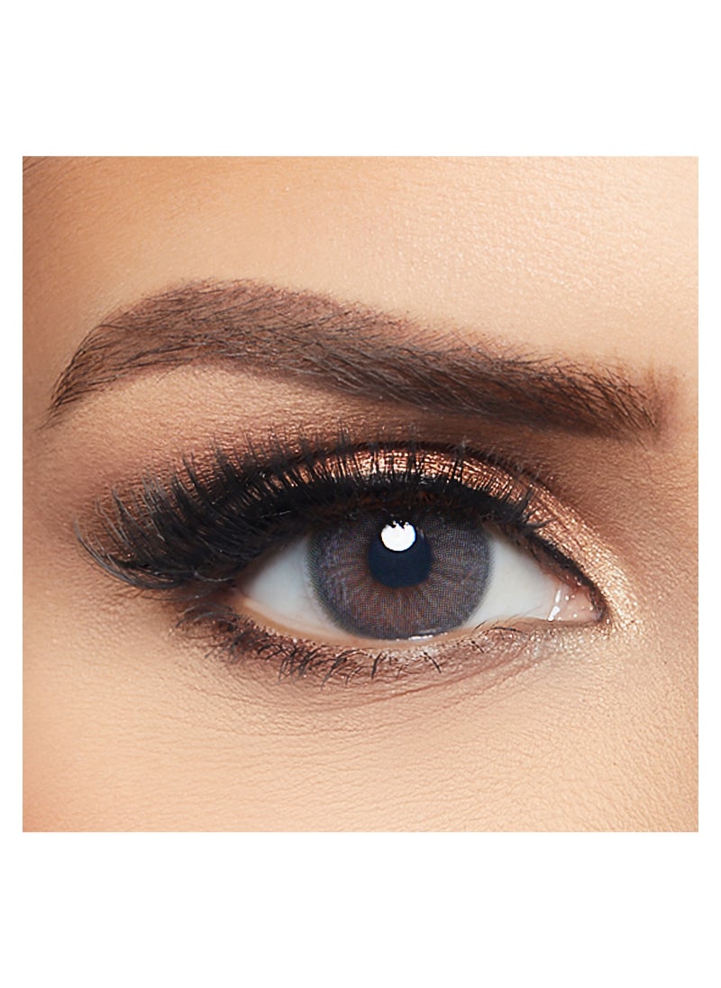 Layala Layala by eyewa Unisex Colored Contact Lenses, Cosmo Gray (Pack of 2)  - Image 1