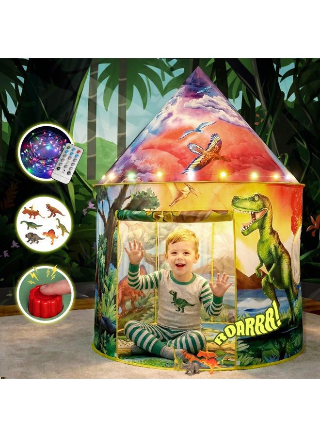 W&O Dragon Hero Kids Tent With Roar Button - Epic Pop Up Tent for Boys & Girls - Indoor and Outdoor Play Tent - Image 1