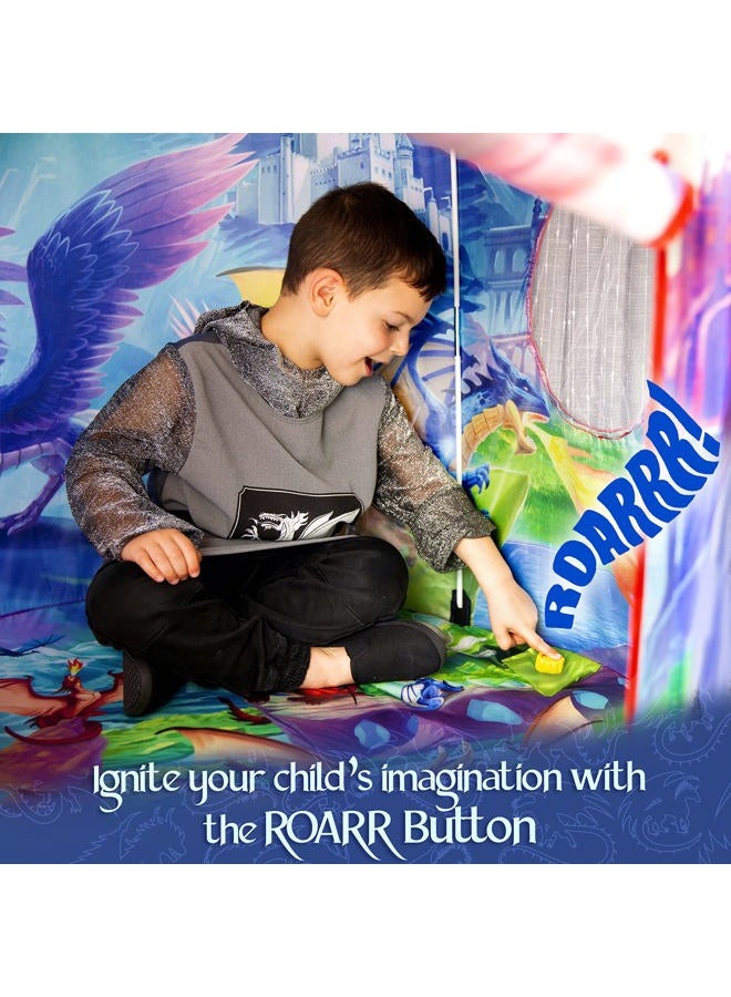 W&O Dragon Hero Kids Tent With Roar Button - Epic Pop Up Tent for Boys & Girls - Indoor and Outdoor Play Tent - Image 2