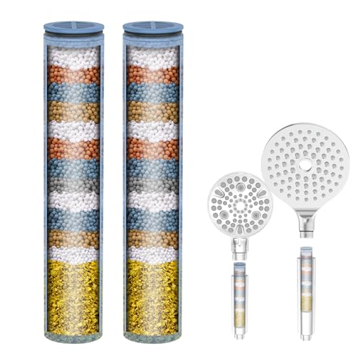 MakeFit MakeFit Shower Head Filter Replacement Cartridge for SSJ781DSSJ781 DSSJ78101 MakeFit Filtered Handheld Shower Head 2PACK 
