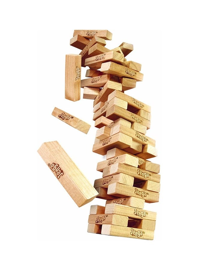 54-Piece Classic Jenga Block Stacking Game Children And Adults Gathering Games - Image 2