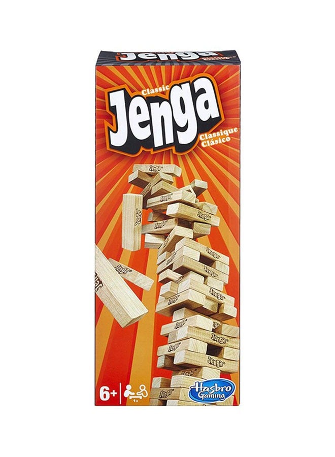 54-Piece Classic Jenga Block Stacking Game Children And Adults Gathering Games - Image 1