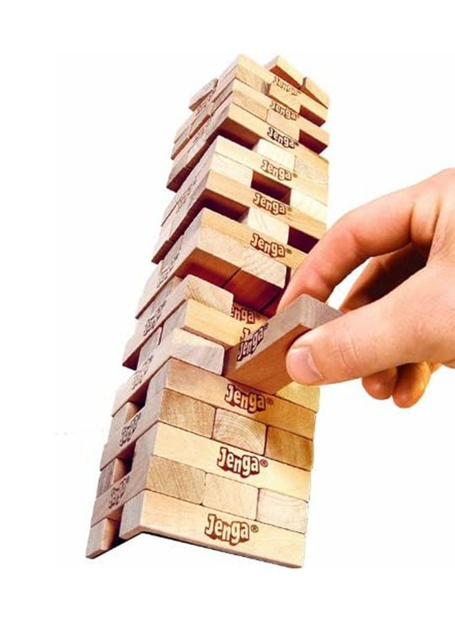 54-Piece Classic Jenga Block Stacking Game Children And Adults Gathering Games - Image 3
