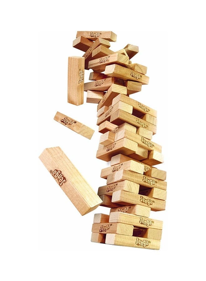 54-Piece Classic Jenga Block Stacking Game Children And Adults Gathering Games - Image 2