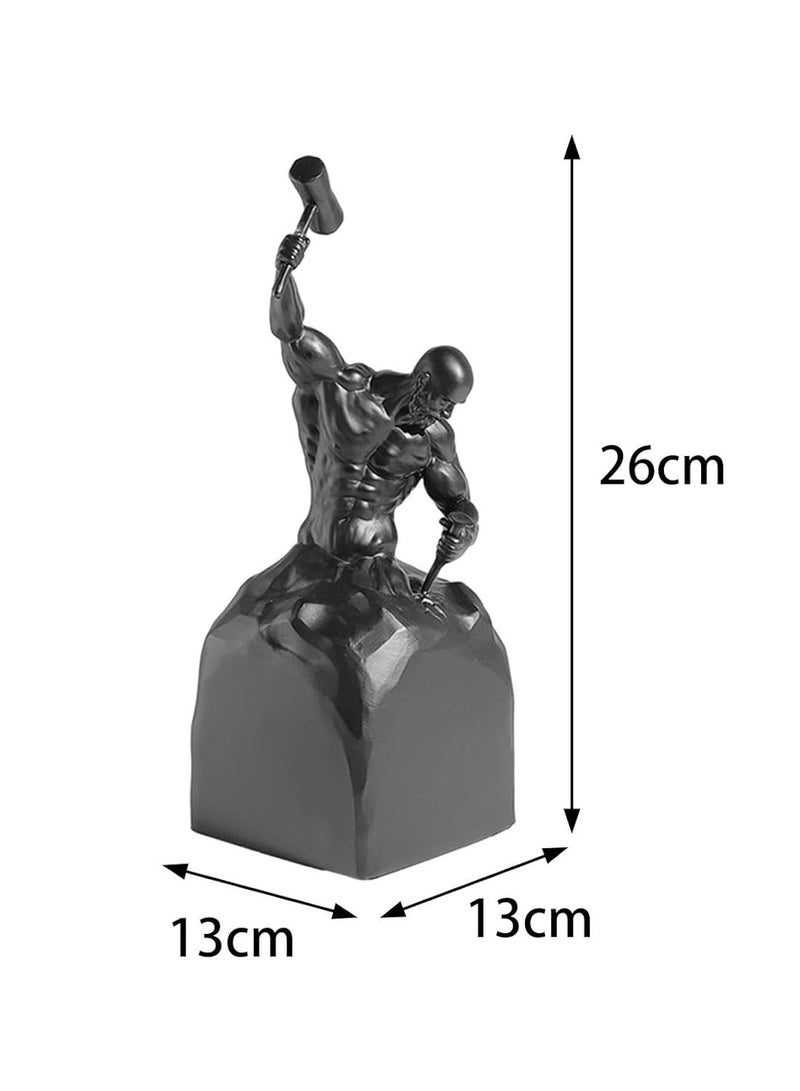Self Carving Inspirational Resin Statue for Bookshelf Decorative Objects Bedroom  - Image 3