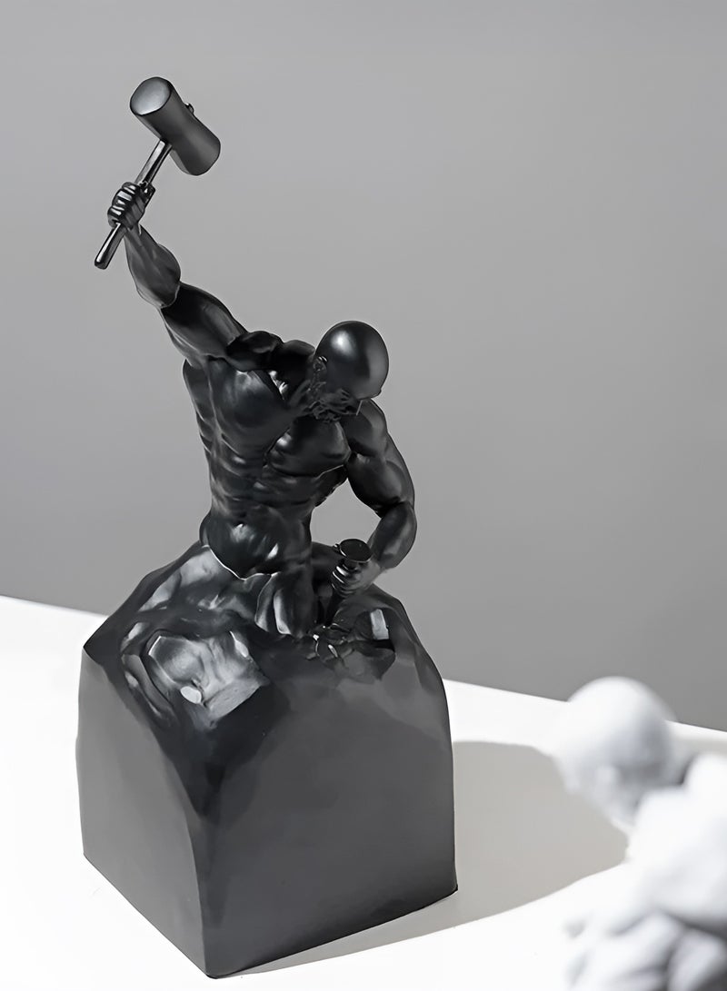 Self Carving Inspirational Resin Statue for Bookshelf Decorative Objects Bedroom  - Image 5