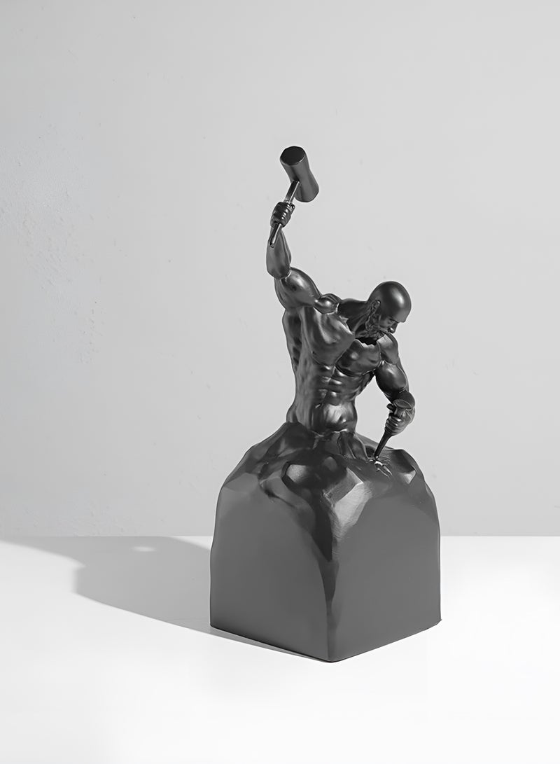 Self Carving Inspirational Resin Statue for Bookshelf Decorative Objects Bedroom  - Image 4