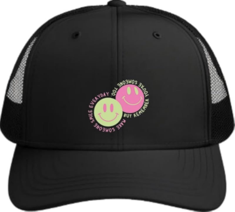 Make someone smile everyday, but remember you're someone too Planets unisex baseball cap Black