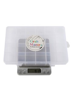 Grab Mantra 4 Pack 24 Grids Plastic Storage Jewelry Organizer Boxes  (4x6)  - Image 4