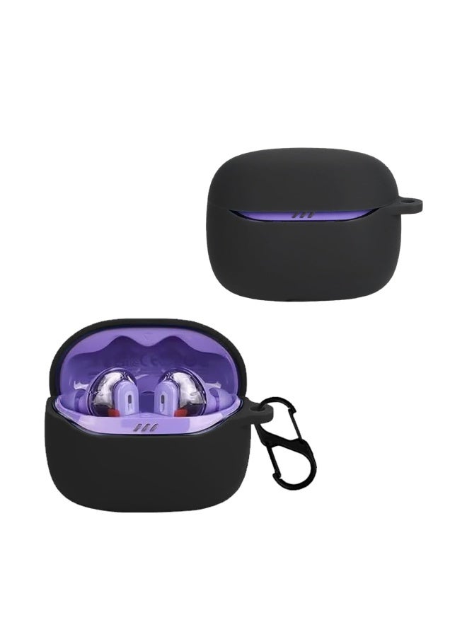 Case Compatible with JBL Tune Beam 2 TPU Soft Silicone Easy to Disassemble Scratch-Resistant Bluetooth Headphone (Black) - Image 1