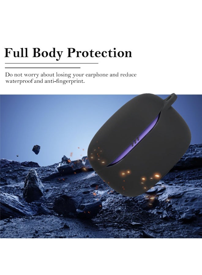 Case Compatible with JBL Tune Beam 2 TPU Soft Silicone Easy to Disassemble Scratch-Resistant Bluetooth Headphone (Black) - Image 2