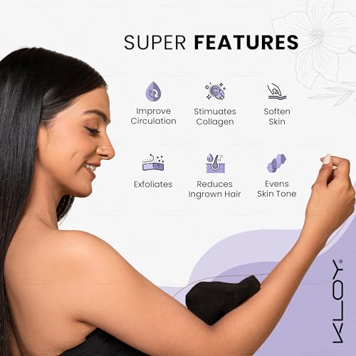 KLOY Bathing Mitt/Glove for Exfoliation, Body Scrubber, Made of Viscose Rayon Fiber - Image 3