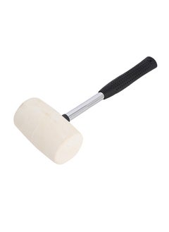 LAWAZIM Rubber Mallet with Steel Handle - 400g - Non-Marring Shock-Absorbing Hammer for Flooring, DIY, and Construction - Ergonomic Anti-Slip Grip for Home Improvement, Woodworking, and Tent Camping  - Image 1