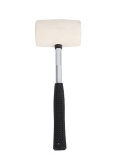 LAWAZIM Rubber Mallet with Steel Handle - 400g - Non-Marring Shock-Absorbing Hammer for Flooring, DIY, and Construction - Ergonomic Anti-Slip Grip for Home Improvement, Woodworking, and Tent Camping  - Image 2