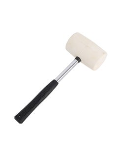 LAWAZIM Rubber Mallet with Steel Handle - 400g - Non-Marring Shock-Absorbing Hammer for Flooring, DIY, and Construction - Ergonomic Anti-Slip Grip for Home Improvement, Woodworking, and Tent Camping  - Image 3