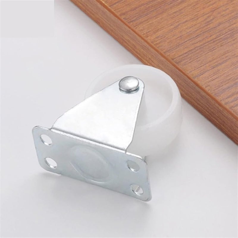 2 قطعة من العجلات الدوارة العالمية بسعة 40 كجم، قطر 1.8 بوصة (46 مم)، عجلات من النايلون البولي بروبيلين للأثاث والعربات - Image 5